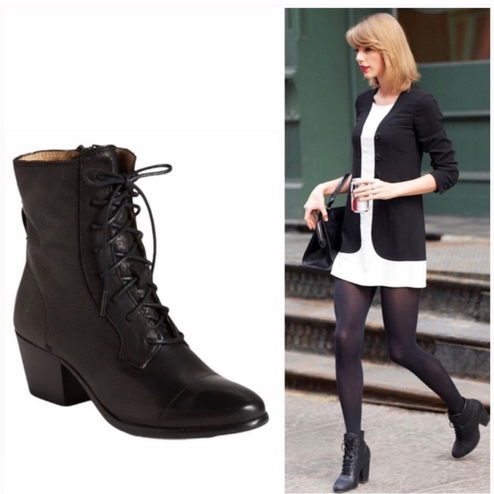 Frye Women’s Black Courtney boot. Size 6.5